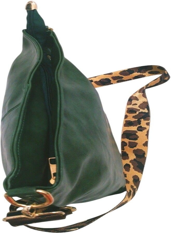 Poorak Green Sling Bag with Detachable Golden Belt for Girls & Women - Image 2